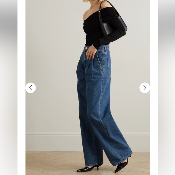 GOLDSIGN
The Edgar pleated high-rise wide-leg jeans - Picture 2 of 14